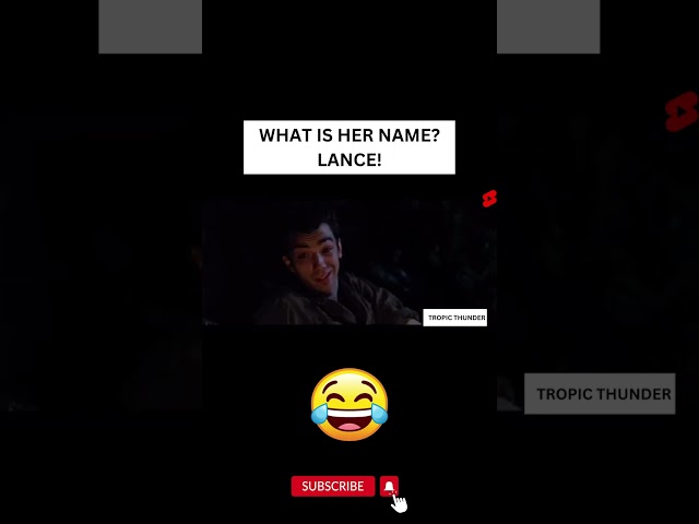 Tropic Thunder: What Is Her Name? Lance funny scene #robertdowneyjr #shorts