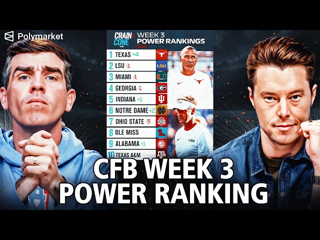 College Football Week 3 Power Ranking | Who Should Be No. 1?