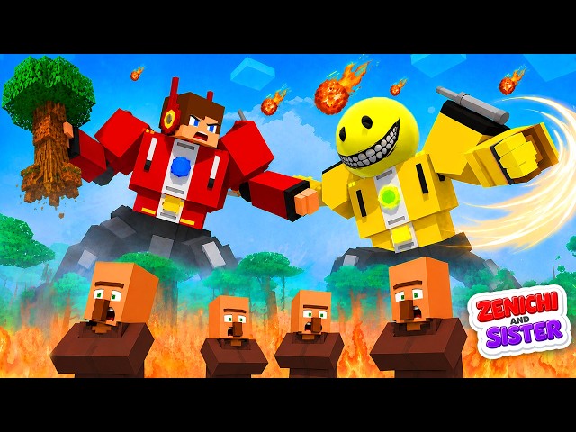 Transformer JJ vs Verity Robot Battle! - JJ x Sister Story - Minecraft Animation