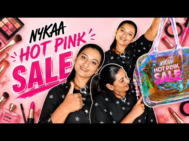 Nykaa Hot Pink Sale Haul 2026 💖 Best Makeup Deals, Free Gifts & Must-Buy Beauty Products! #nykaasale
