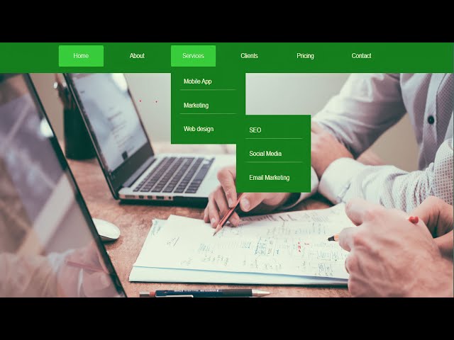 Drop Down Navigation Menu Tutorial | HTML & CSS