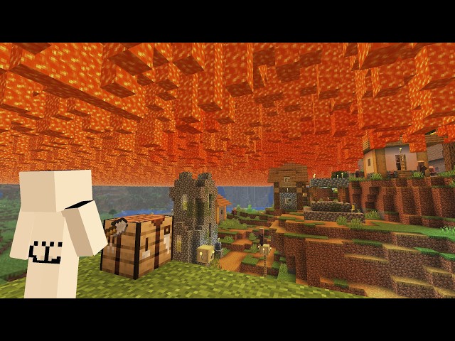 Can You Beat Minecraft If Lava ACTUALLY Falls From The Sky?