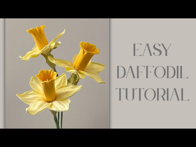 How to Make a Gumpaste Daffodil | Sugar Flower Tutorial for Beginners