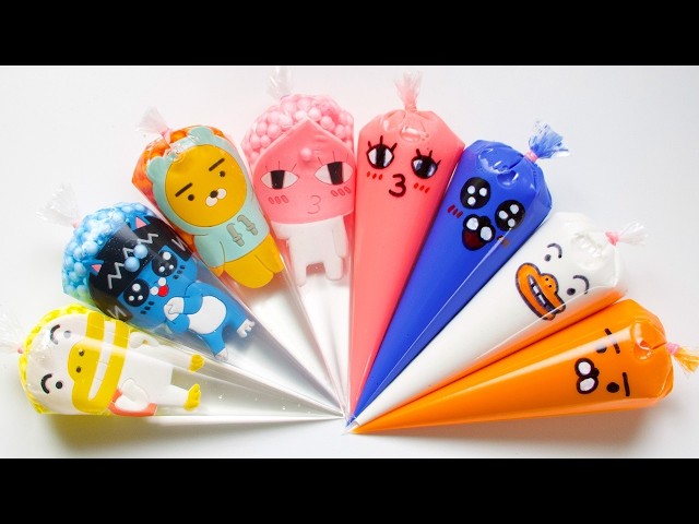 Making Slime with Piping Bags! Most Satisfying Slime Video★ASMR★#ASMR #PipingBags