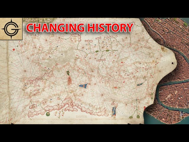 This 14th century chart was just rediscovered...it changes map making history