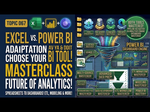 Topic 067 | Power BI vs Excel | Key Differences for Data Analysis & Business Intelligence