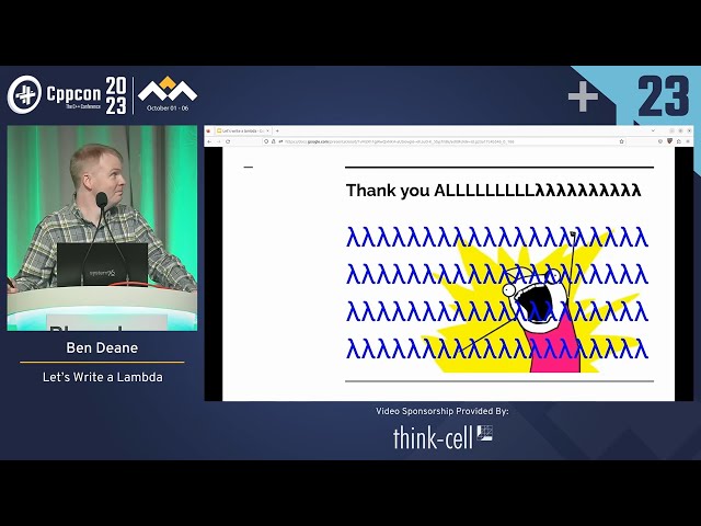 Lightning Talk: Let's Write a Lambda in C++ - Ben Deane - CppCon 2023