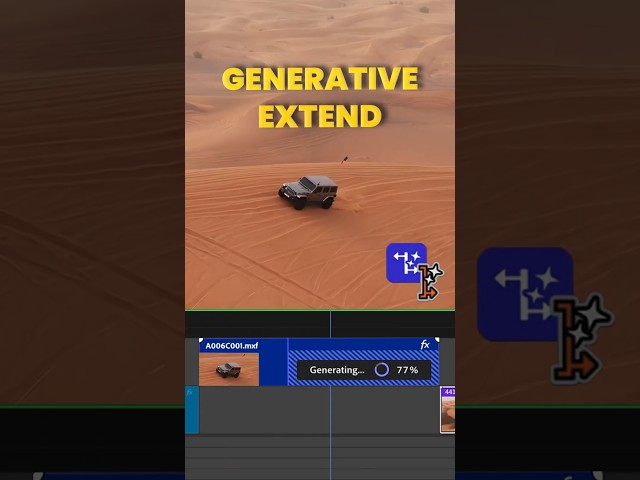 Extend Your Videos with AI (Generative Extend) - PREMIERE  #generativeextend  #premierepro  #video