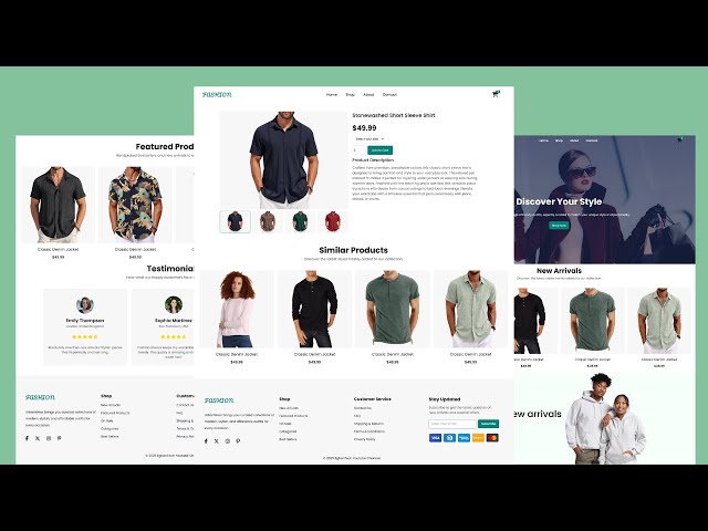 How to Create an Ecommerce Website with HTML & CSS from Scratch