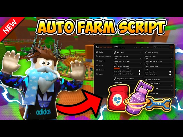 🌱 Build A Ring Farm Script - Dupe Seeds, Auto Plant, Auto Roll & More (PASTEBIN)