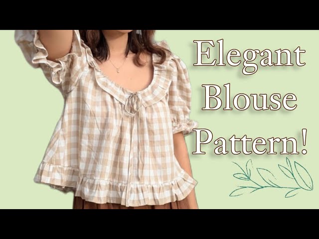 Elegant Celine-Style Blouse Pattern Drafting | Step-by-Step Tutorial☀️