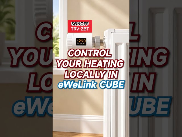 Control your heating locally in eWeLink CUBE.  #ewelink #sonoff  #smarthome