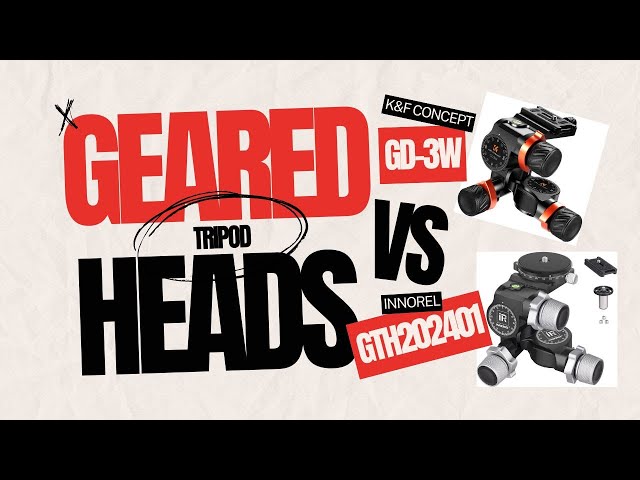 Best Budget Camera Geared Tripod Heads for Landscape & Woodland Photography K&F Concept Vs Innorel