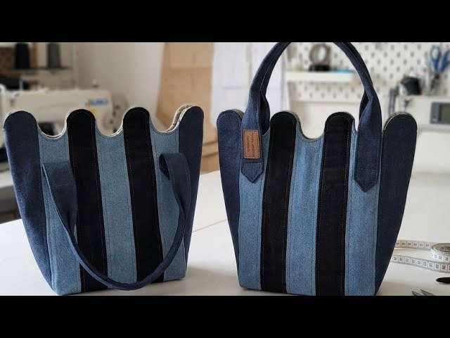 🧵Easy way to sewing stylish patchwork handbag:how to sew patchwork handbag (patchwork idea)✂️