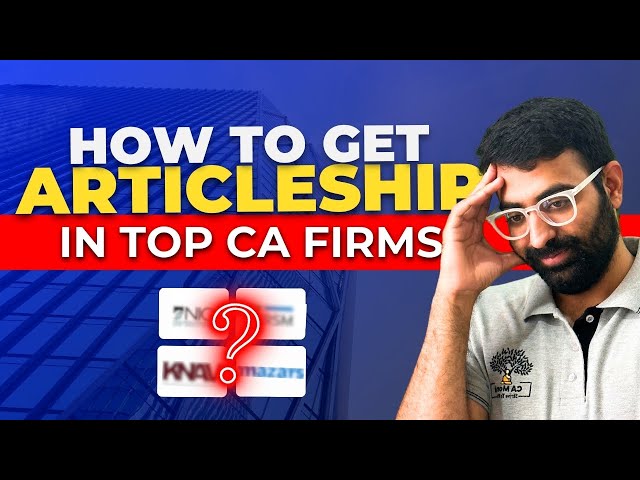 How to get Articleship in Top firm! ATM Batch Pre Kick off.