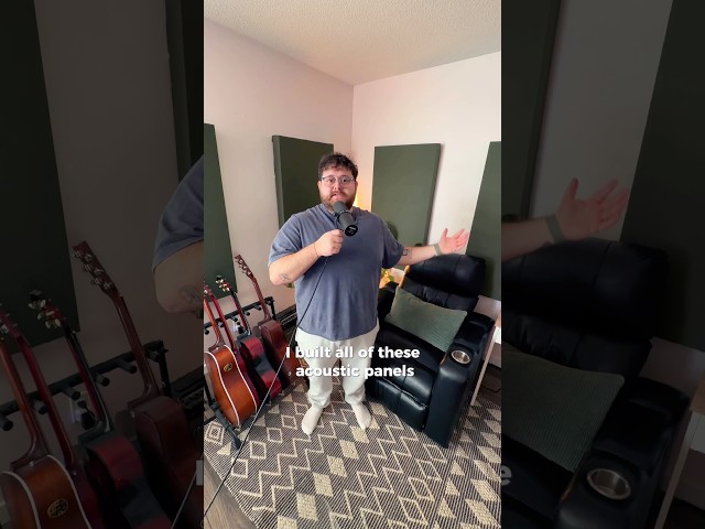 How I built acoustic panels #acousticpanels #carpentry #acoustictreatment #studio #recordingstudio