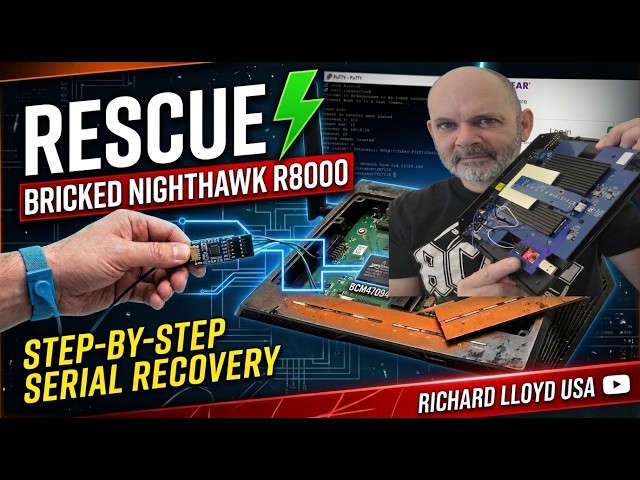 Fix a Bricked Netgear R8000 (Nighthawk X6) – Full Serial Recovery Guide