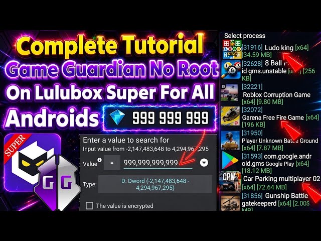 Game Guardian Tutorial in LuluBox Super| No Root Android | 2026 