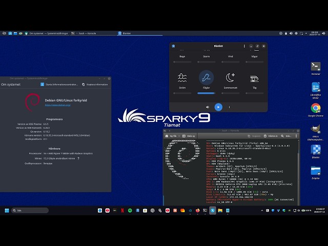SPARKYLINUX and KDE 6 - Install KDE via SPARKY 9 and WSL - Windows - Debian - X410 - YouTUBE - 2026
