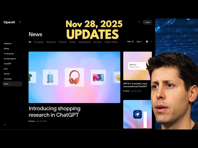 Recent OpenAI Updates: "Shopping, Safety, Data & Transparency"
