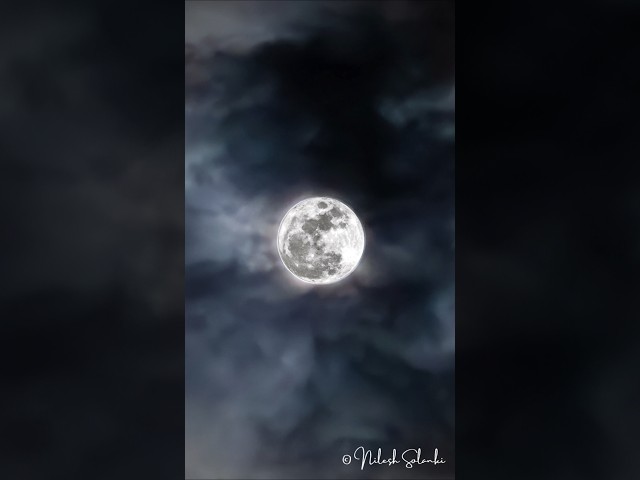 Wait for the Drop: Epic Flower Moon Blend 🔭  #seestars30pro #canonr8 #flowermoon #fullmoon