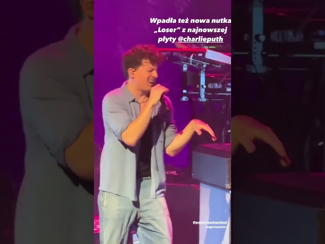 Charlie Puth performing Loser in Berlin [One Night Only Tour] | December 6, 2022
