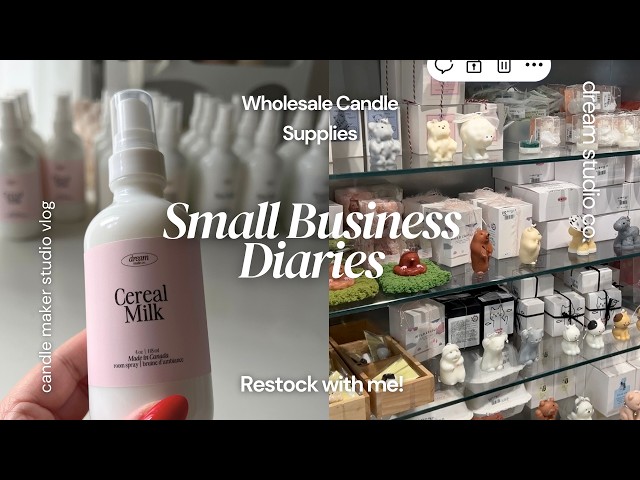 Small Candle Business Diaries, Restocking & Exploring Candle Wholesale Suppliers in Korea