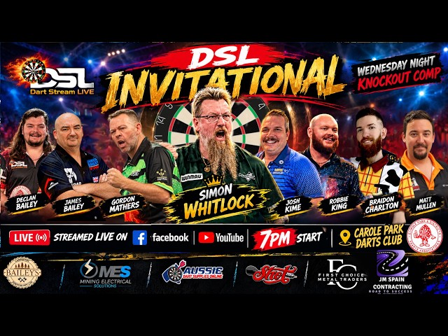 DSL Invitational - Simon Whitlock joins 7 Aussie Stars | Live Knockout 7 Oct 2026