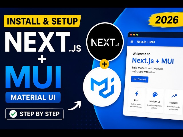 How to Install Material UI (MUI) in Next.js 16 | Complete Setup Guide