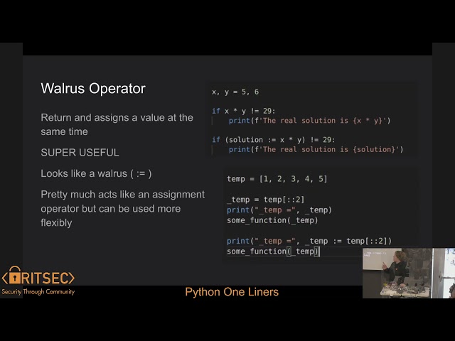 Python One Liners - Max Fusco