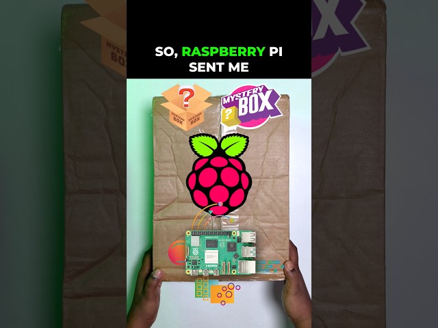 Raspberry Pi sent me this Mystery Box! Raspberry Pi 5 and Raspberry Magazine #shorts #gadgets #tech