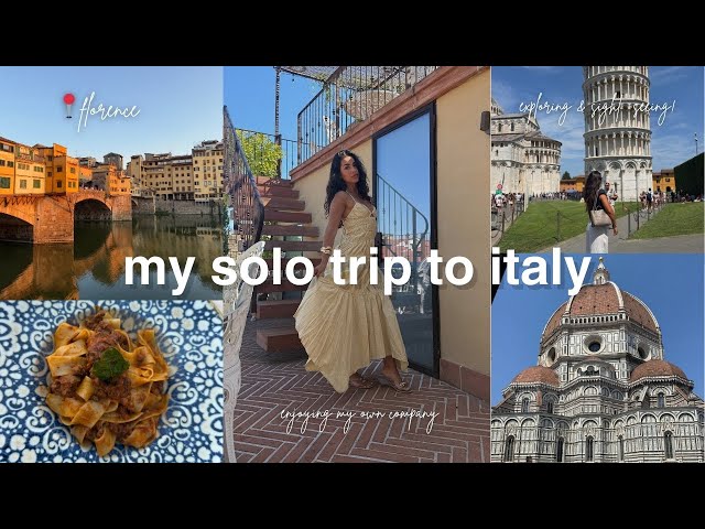 SOLO TRAVEL TO ITALY 🇮🇹 |my first trip alone, taking a pasta class, sightseeing, & self-discovery