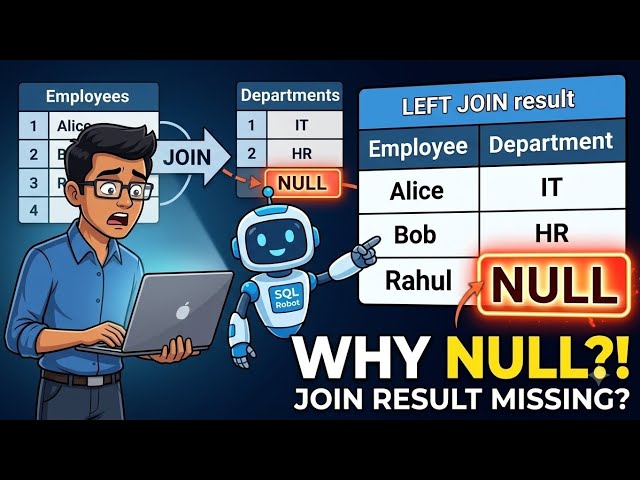SQL JOIN NULL Results Explained — Why Is My Data Missing?