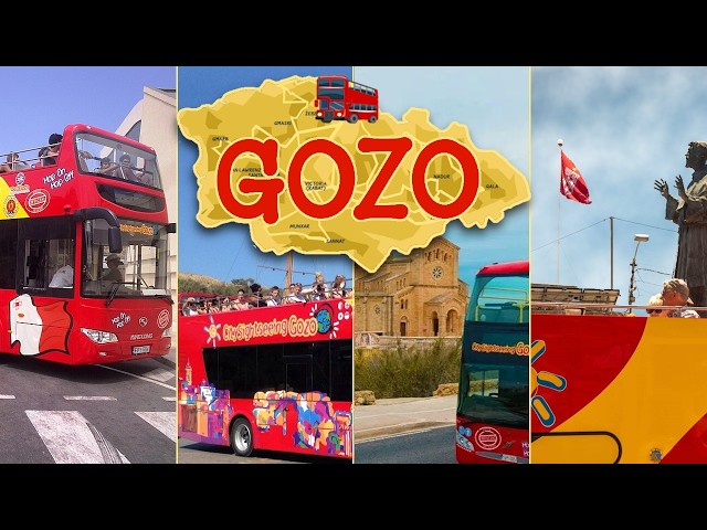 BIG RED BUS tour of Gozo | *THE* way to explore Gozo and it's attractions!