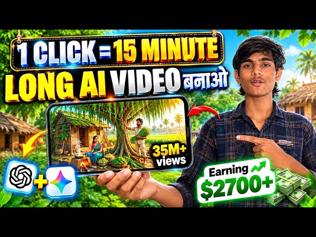 How to Create Long AI Videos (15 Min) With Just 1 Click 🔥 | How to Create Videos With AI | AI Aut...