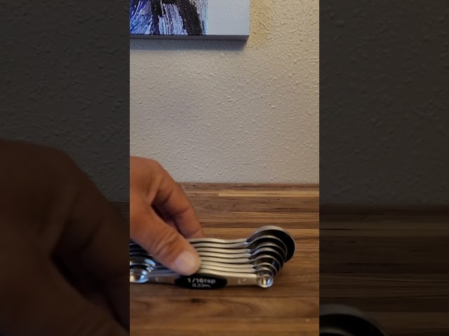 Magnetic measuring spoons - Costco strikes again!