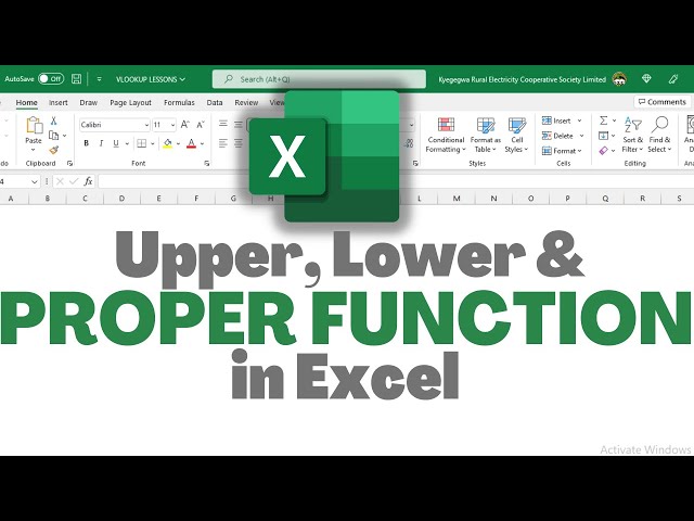How to Normalize Text in Excel