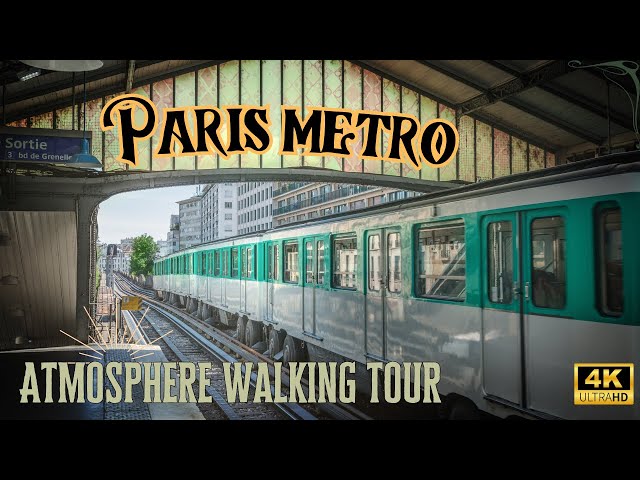 [4K] 🚇 Real Paris Metro experience: walk with Commuters, Scenic Rides & Steampunk Wonders! 🌆