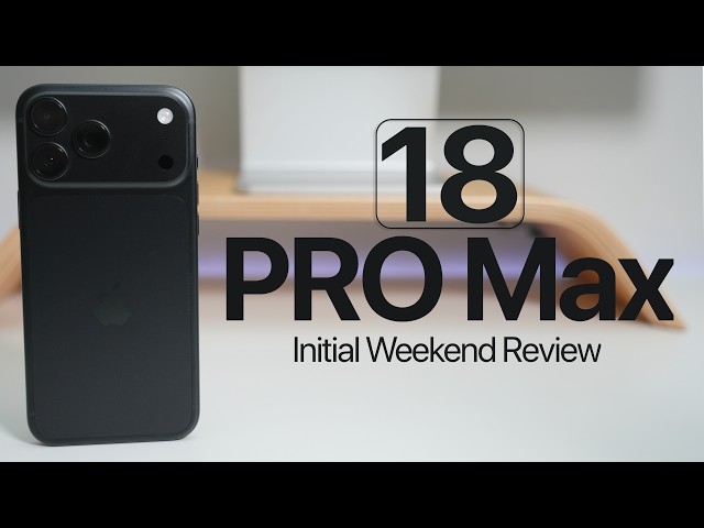 iPhone 18 Pro Max - Initial Review - Is It Enough?
