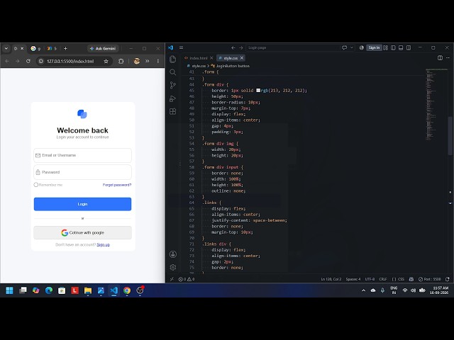 Code With Me 💻 | Learning CSS by Building a Login Page | HTML & CSS