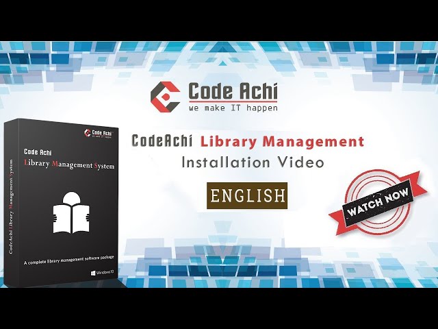 Installing CodeAchi Library Management System