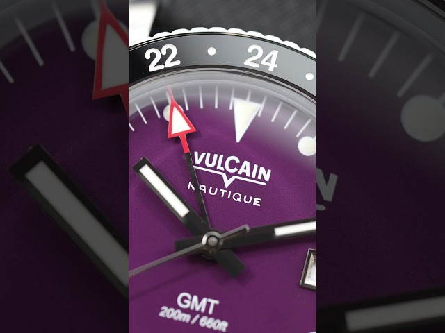 Vulcain Nautique Skindiver GMT Purple