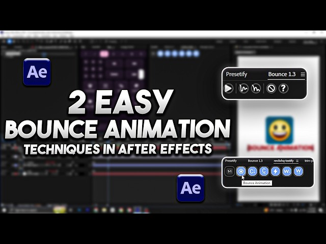 2 Easy Bounce Animation Techniques in After Effects