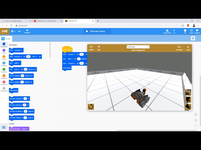 VEXcode Vr : 2 : Driving and Turning