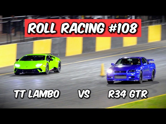 Roll Racing Sydney 108 - INSANE FINAL! 1200hp+ Evo’s, 1800hp+ GTR’s and 2000hp Supercars!
