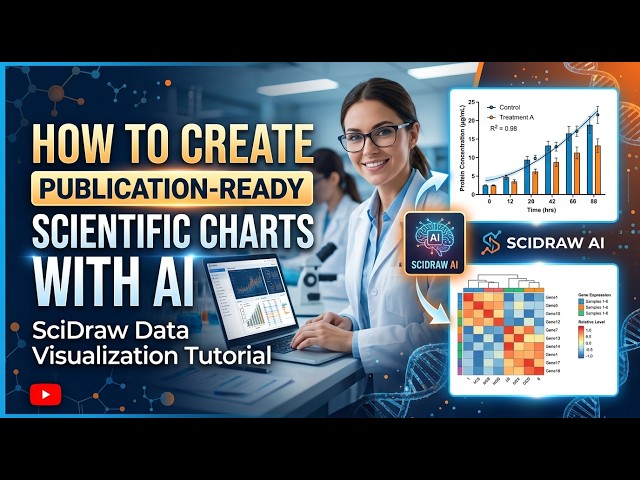 How to Create Publication-Ready Scientific Charts with AI | SciDraw Data Visualization Tutorial