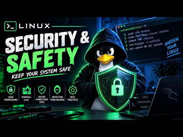 Linux Security & Safety Full Guide | Linux Security Basics Explained in Urdu/Hindi