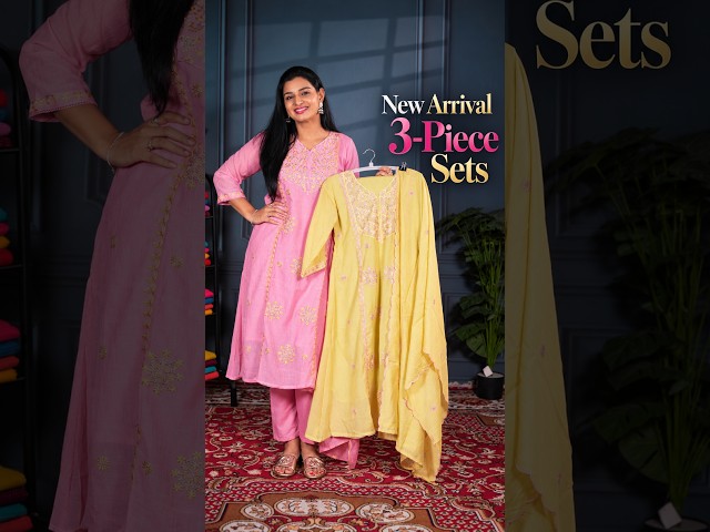 New Arrival 3-Piece Designer Sets | Elegant Ethnic Wear | She Needs Saree World