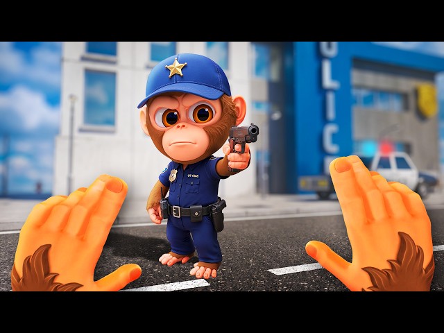 TINY Monkey Becomes a POLICE OFFICER!