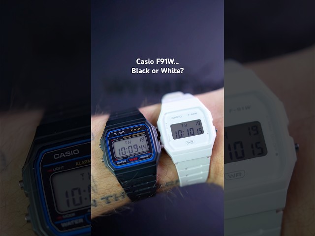 Black or white on the Casio F91W… which is better?
